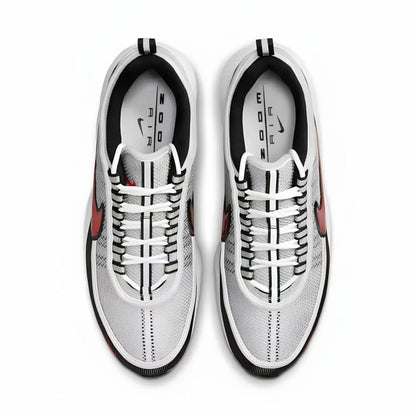 Chaussures de course Nike Zoom Spiridon, confortables, à tige basse, en mesh, pour les trajets quotidiens en ville, pour hommes, disponibles en gris, noir et rouge, modèle HF9117-001.