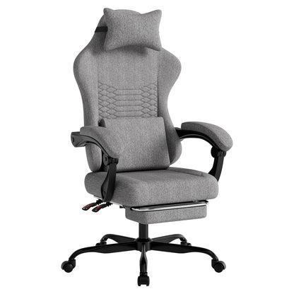 Gaming chairs, office chairs, desk chairs, and swivel chairs. Made with breathable fabric, equipped with 360° swivel casters and seats for easy movement, and featuring soft and comfortable cushions.