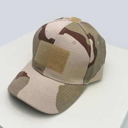 Velcro-rem CAMO Outdoor-baseballkasketter Solskærm Amerikansk Ny Unisex Alsidig Sportsmode Personlig Kasket med skygge Taktisk Ridning