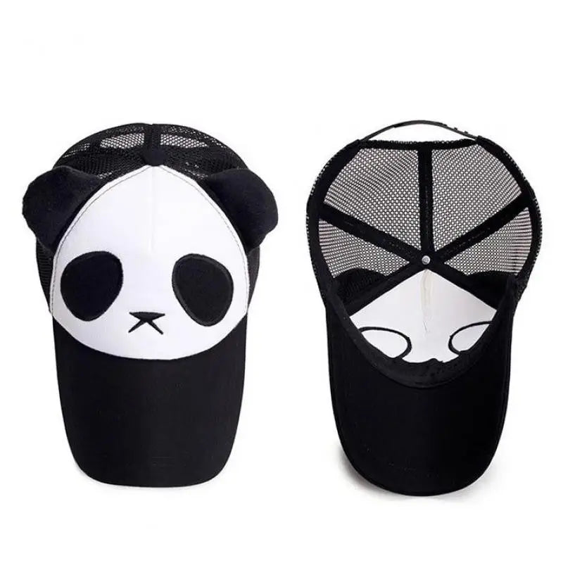 Søde sommer-baseballkasketter med panda-motiv til mænd og kvinder – bomulds-hiphop-snapback-kasketter med solbeskyttelse til drenge og piger – udendørs gorras – dropshipping