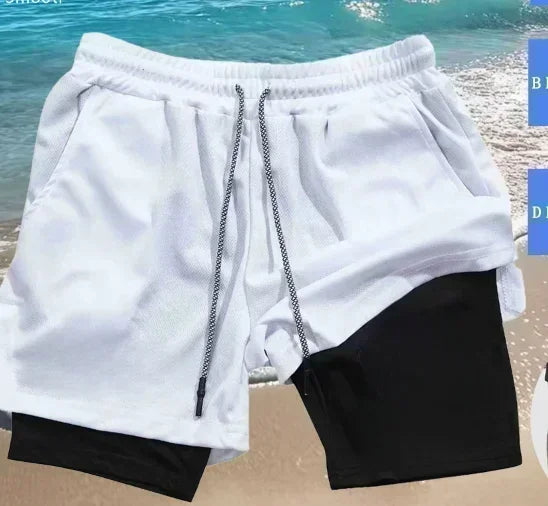 Dragon Ball Anime Summer  2-in-1 Shorts Saiyan 4 Retro Y2K Beach Quick Drying Breathable Slow Running Fashion Shorts