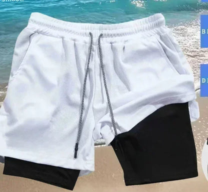 Dragon Ball Anime Summer  2-in-1 Shorts Saiyan 4 Retro Y2K Beach Quick Drying Breathable Slow Running Fashion Shorts