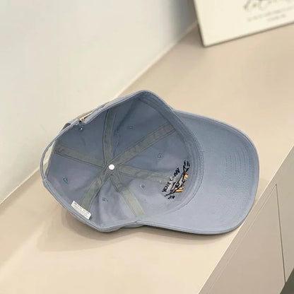 Baseball Cap Women Men Cat Fish Embroidery Snapback Hats For Women Dad Hat Female Couple Sunshade Outdoor Street Soft Top New