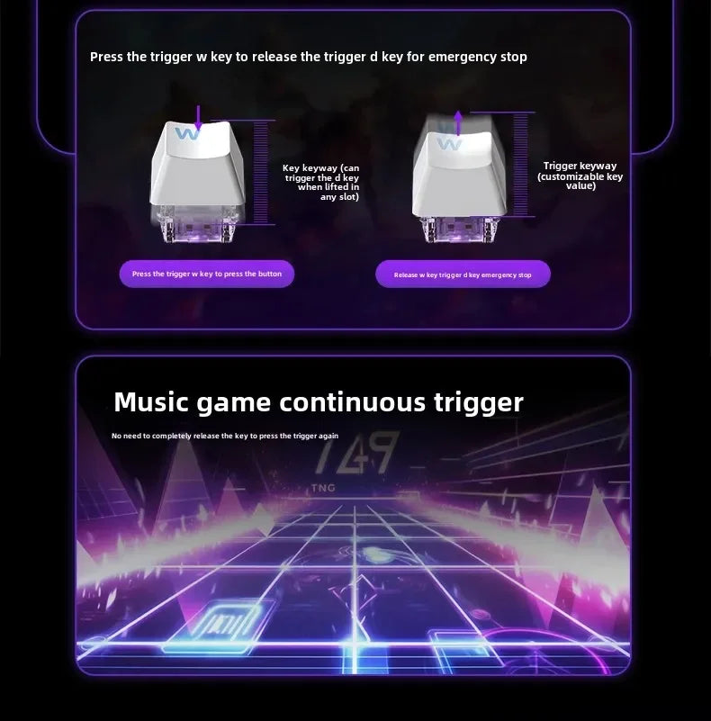 Aula Win60He Magnetic Switch Keyboard Wired Win 60 HE Mechanical Keyboard Esports Gamer Win68 Keyboards Custom Win60 He Gifts