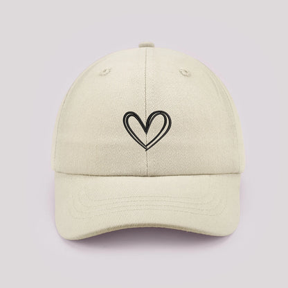 Cartoon heart-shaped Baby Baseball Cap Cute Solid Color Toddler Sun Hat with Ears Summer Adjustable Kids Boy Girl Peaked Cap ﻿