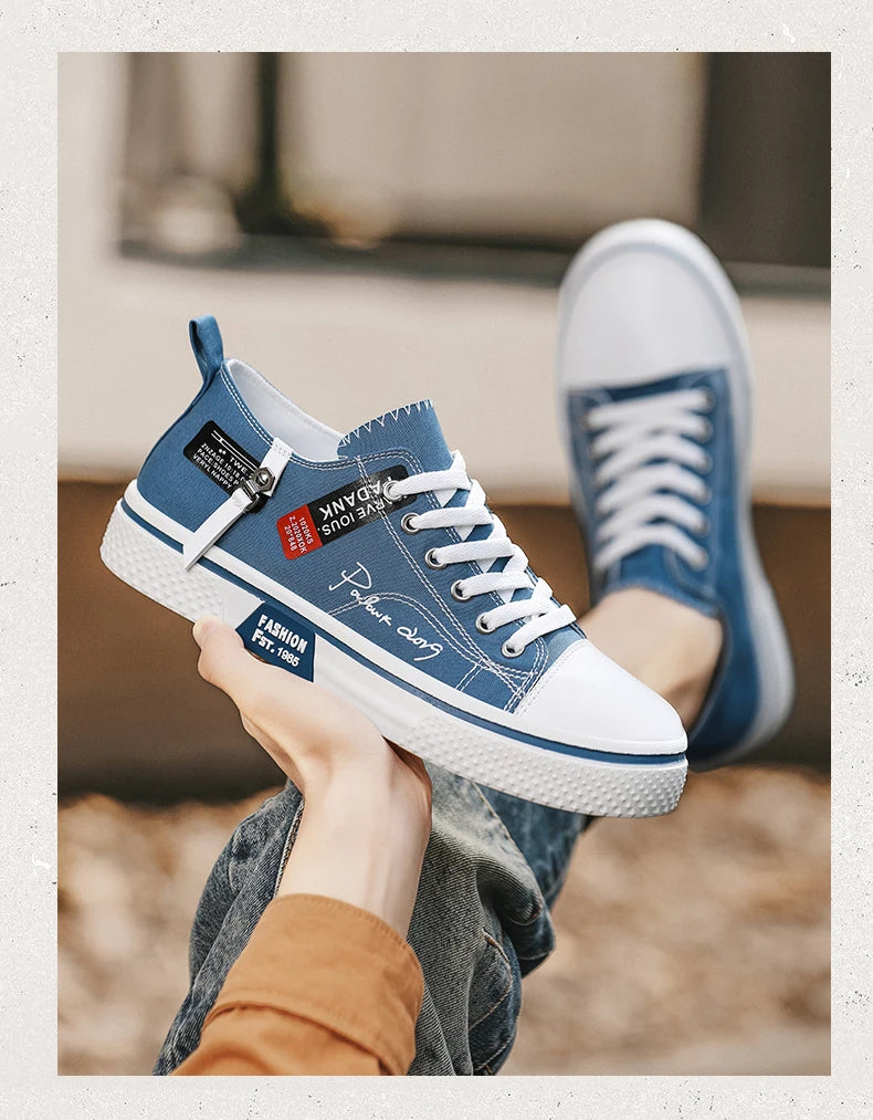 Chaussures de ville décontractées en toile pour hommes, grandes tailles, idéales pour l’été, avec semelle souple et antidérapante, parfaites pour la marche en extérieur, chaussures de sport à la mode pour jeunes, ch