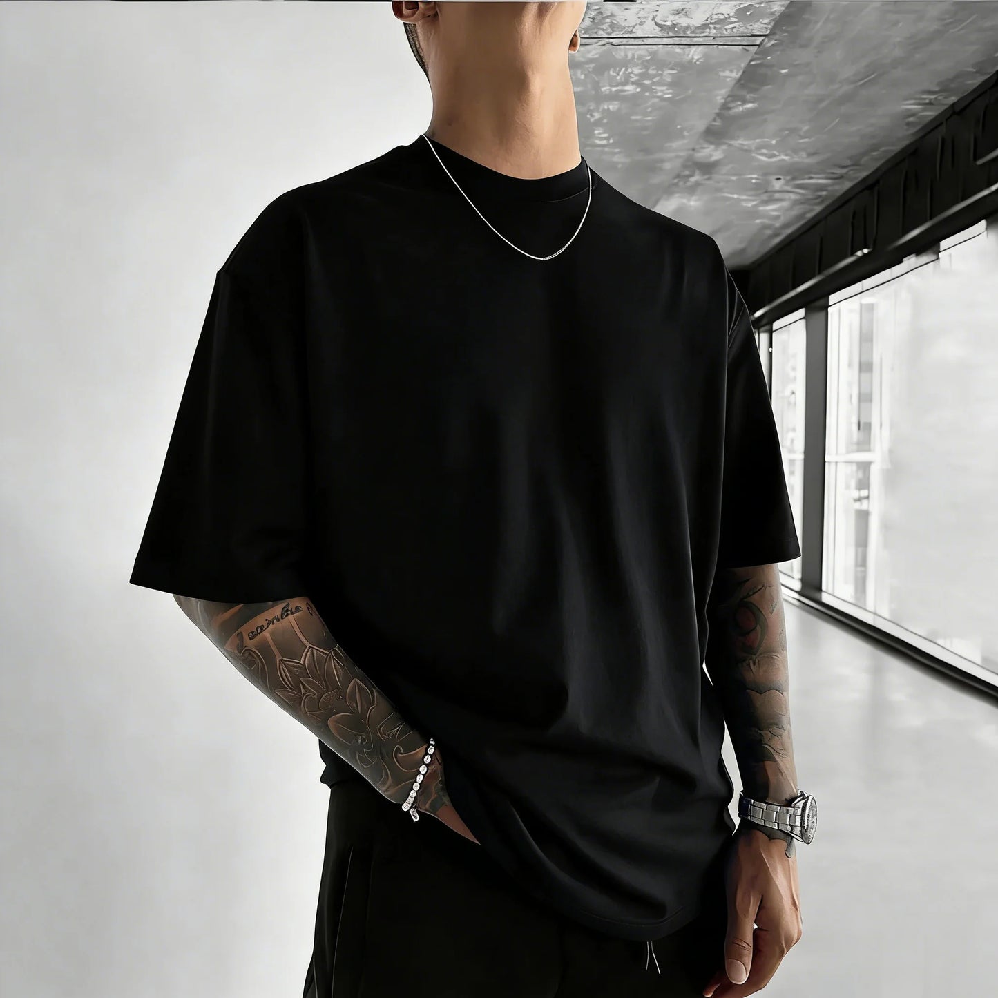 Oversized Unisex Pure Cotton T-shirt Dragon Ball Android 18 2026 Summer New Product Anime Print Casual Short Sleeved Shirt