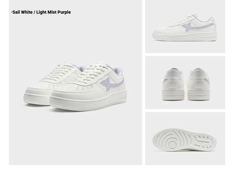 Xtep White Sneakers Women 2026 Spring Couples Versatile Trendy Casual Thick-soled Heightening Sports Shoes 874118319851