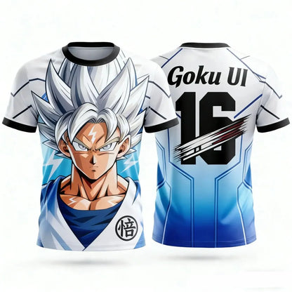 2026  New  Men's "Dragon Ball" 3D Printed Anime Style T-shirt Children's Fashion Casual Football  Sports Short-sleeved