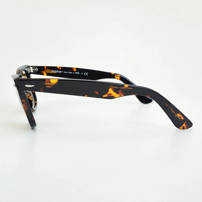 Klassiske solbriller med glaslinser Acetat-solbriller til mænd Y-2140 Design med dobbelt nitte Elegante firkantede UV-solbriller til kvinder