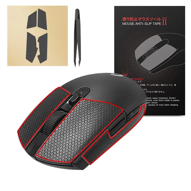 Protišmykové pásky Hotline Games na myš Logitech G305 G203 G102 G304, podložky odolné proti potu, bočné protišmykové nálepky na myš
