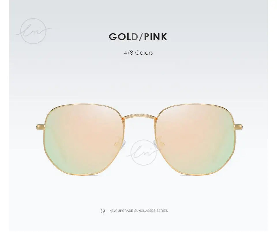 LM Kvinder Hexagon Solbriller Mænd Retro Polariserede Kørselsbelagte Spejlbriller UV400 Briller gafas de sol