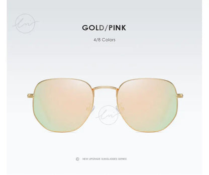 LM Kvinder Hexagon Solbriller Mænd Retro Polariserede Kørselsbelagte Spejlbriller UV400 Briller gafas de sol