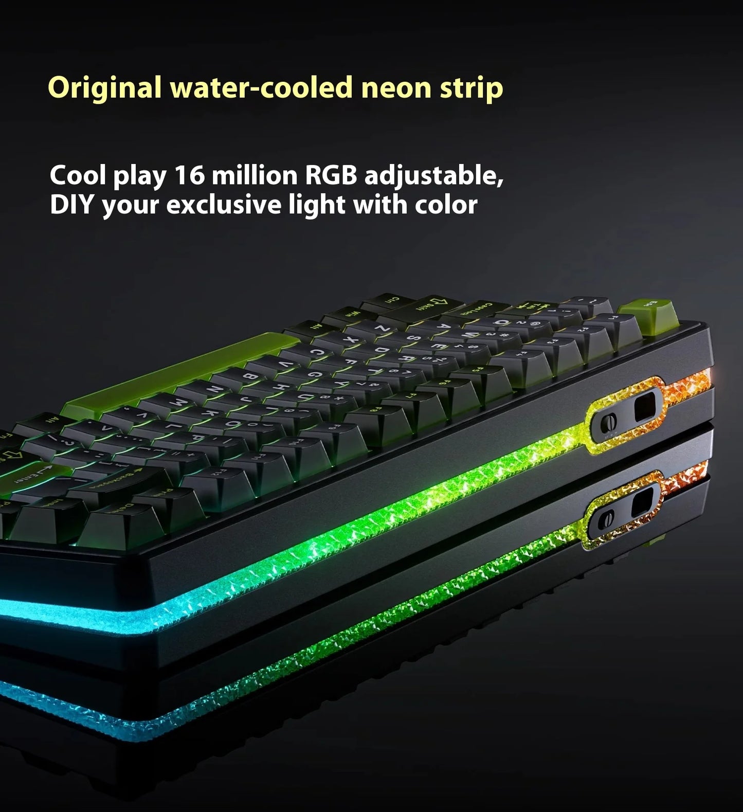 Vgn Neon 75 Mechanical Keyboard Tri Mode E-Sports Magnetic Switch Game Keyboard 75% Hot Swap 8000mah For Pc Accessory Customized