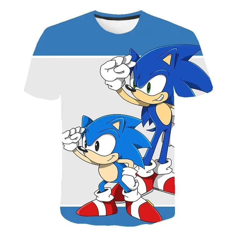3D Character T-shirt for Boys Girls Short Sleeve Summer Casual spuer speed Game  Tee tops men women clothes