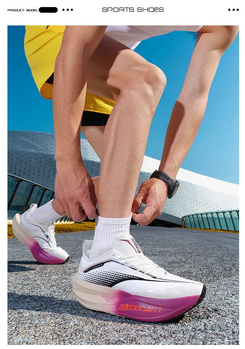 Marathon Men Running Shoes Carbon Board Specialty Sports Breathable Lightweight Women's Comfortable Chunta Athletic Sneakers