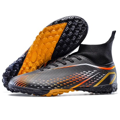 Men’s Outdoor Football Boots Professional Training Soccer Shoes Soccer Cleats Turf Futsal Match Grass Unisex Non-Slip Breathable