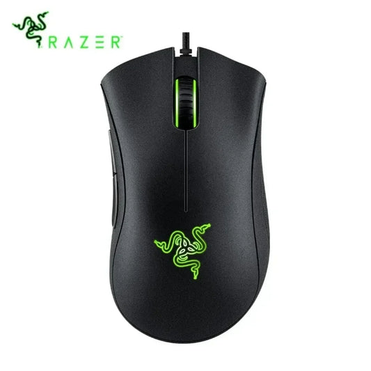 Original Razer DeathAdder Essential trådbunden gamingmus, 6400DPI optisk sensor, 5 oberoende knappar för laptop och gaming-PC