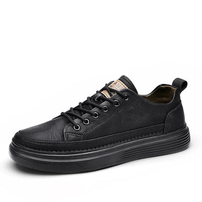 Sneakers classiche da uomo con plateau, scarpe casual slip-on da uomo, sneakers in pelle, nuove scarpe basse comode, mocassini da uomo per la primavera