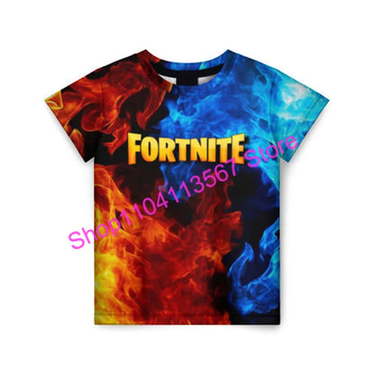 Christmas 3D T-shirt Zero Triggerfish F-Fortnited T Shirt Competitive Game Streetwear Kids Boys and Girls Harajuku Teen Tees
