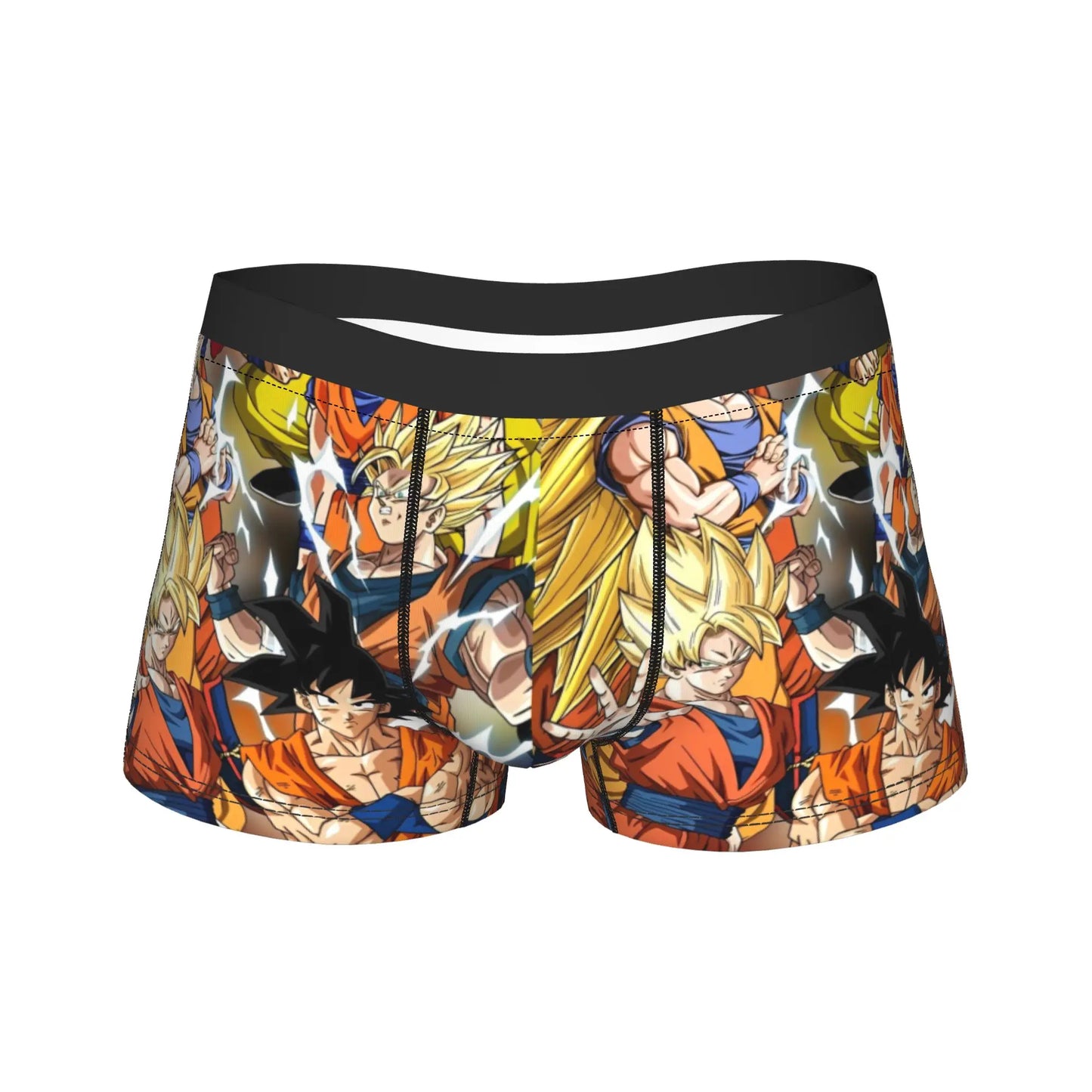 Men Dragon Ball Z Goku Vegeta DBZ Underwear  Funny Boxer Briefs Shorts Panties Homme Soft Underpants Plus Size