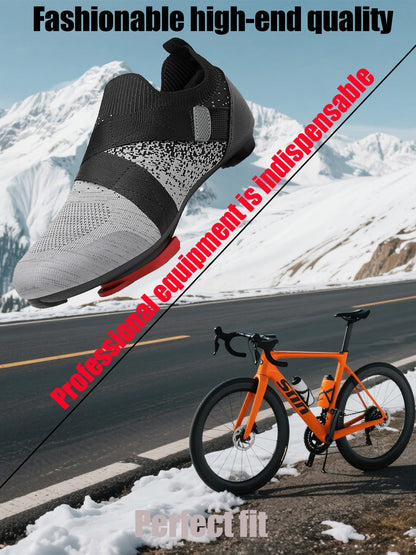Unisex Cycling Shoes Compatible with Pelotan/SPD Indoor Road Riding Biking Bike Shoes with Delta Cleats Included for Men Women
