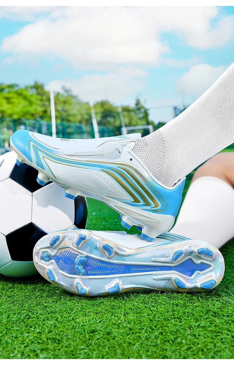 Nouvelles chaussures de football pour hommes, baskets de futsal, crampons, chaussures de football, pour terrain en herbe, montantes, pour l'extérieur, antidérapantes, pour l'intérieur, haute qualité, meilleures ventes