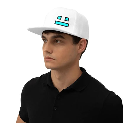 Videoigra Geometry Dash: bejzbolske kapice Snapback za moške in ženske, nastavljive kapice, hip-hop bejzbolske kapice, casquette