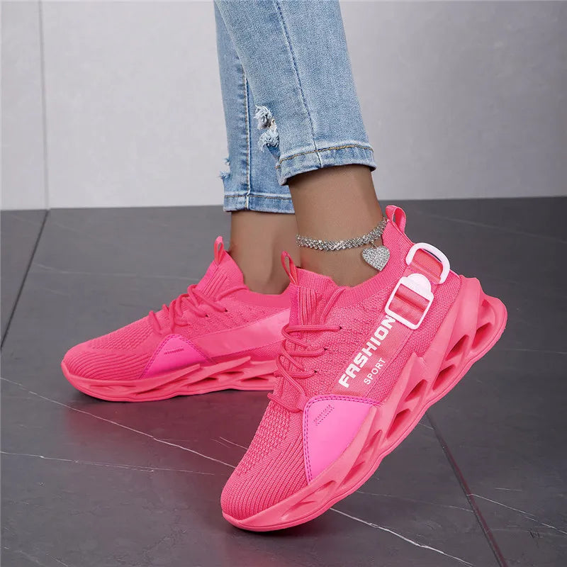 Moda Lila Casual Sneakers Dam Herr Blade Löparskor Storlek 48 Lätta Andningsbara Sportskor Herr Mesh-sneakers