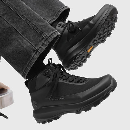 Chaussures de randonnée pour hommes, modèle montant, pour activités de plein air, antidérapantes, résistantes à l’usure, avec semelle épaisse, protection anti-choc pour les orteils, tissu en maille respirant, bottes