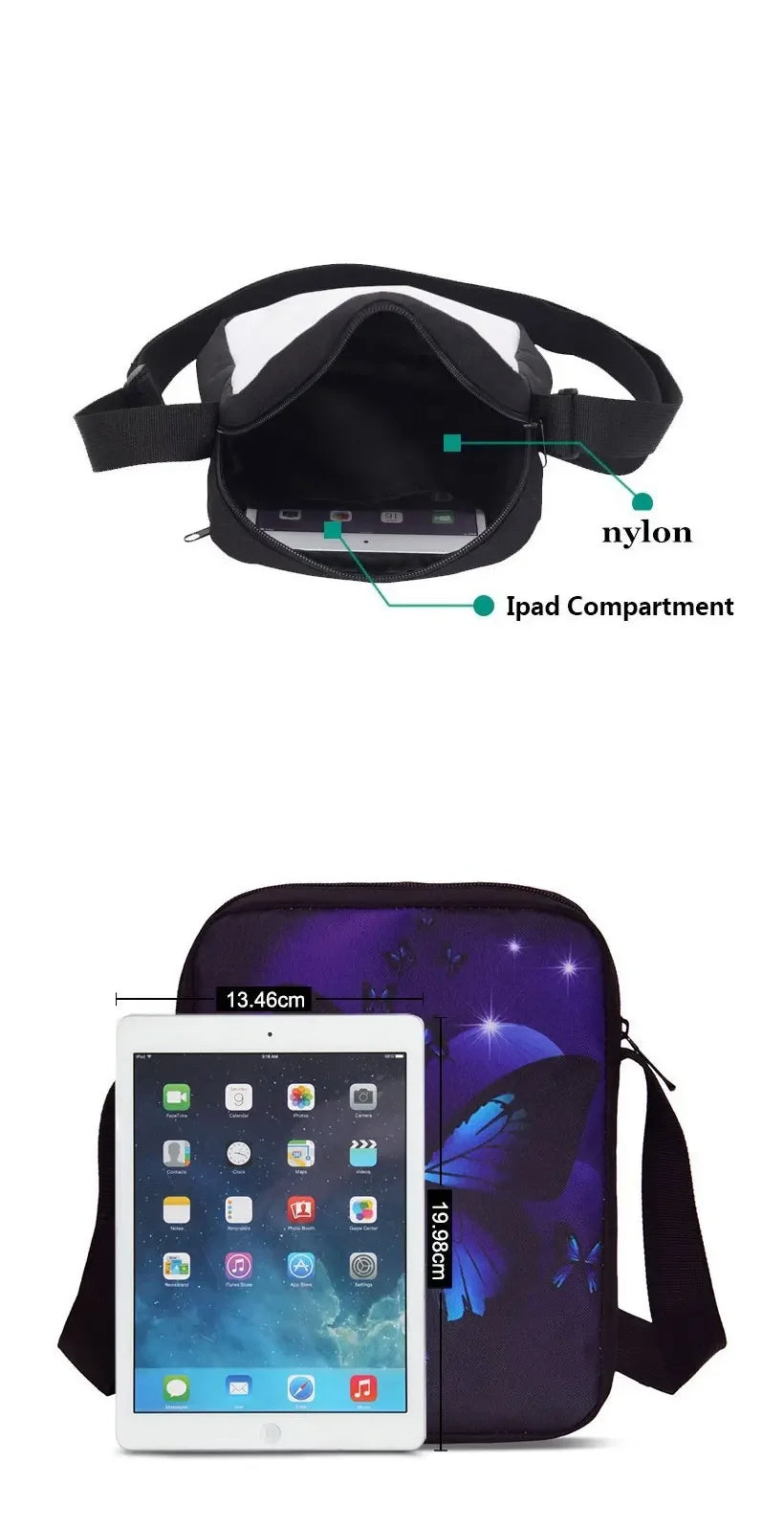 Trendige bedruckte Schulter-Umhängetasche für Jungen und Mädchen, Kinderdesign-F-FortniteS, lässige Handtasche für Herren und Damen, Handy- und Einkaufstasche