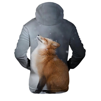 Populära hiphop-hoodies med ny 3D-rävprint, bekväma sweatshirts för män/kvinnor och vuxna/barn, avslappnade pullovers