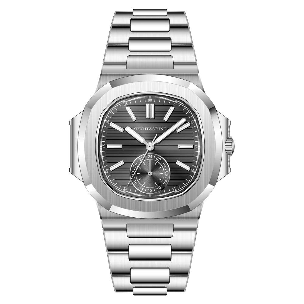 Specht & Söhne New Classic 40.8MM Ultrathin Watch For Men Japan VH60 Movt Sapphire Crystal 5980 Sports Wristwatch 50M Waterproof