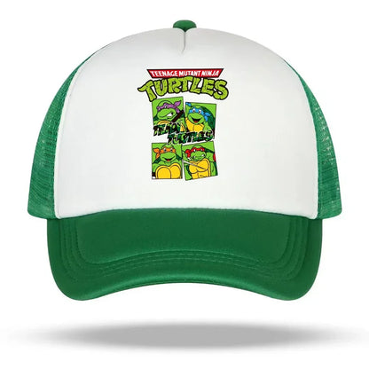 Teenage Mutant Ninja Turtles baseballkasket med broderet tegneserie- og anime-print, Duck Tongue-kasket, Nethats, solskærm, hovedbeklædning, gaver