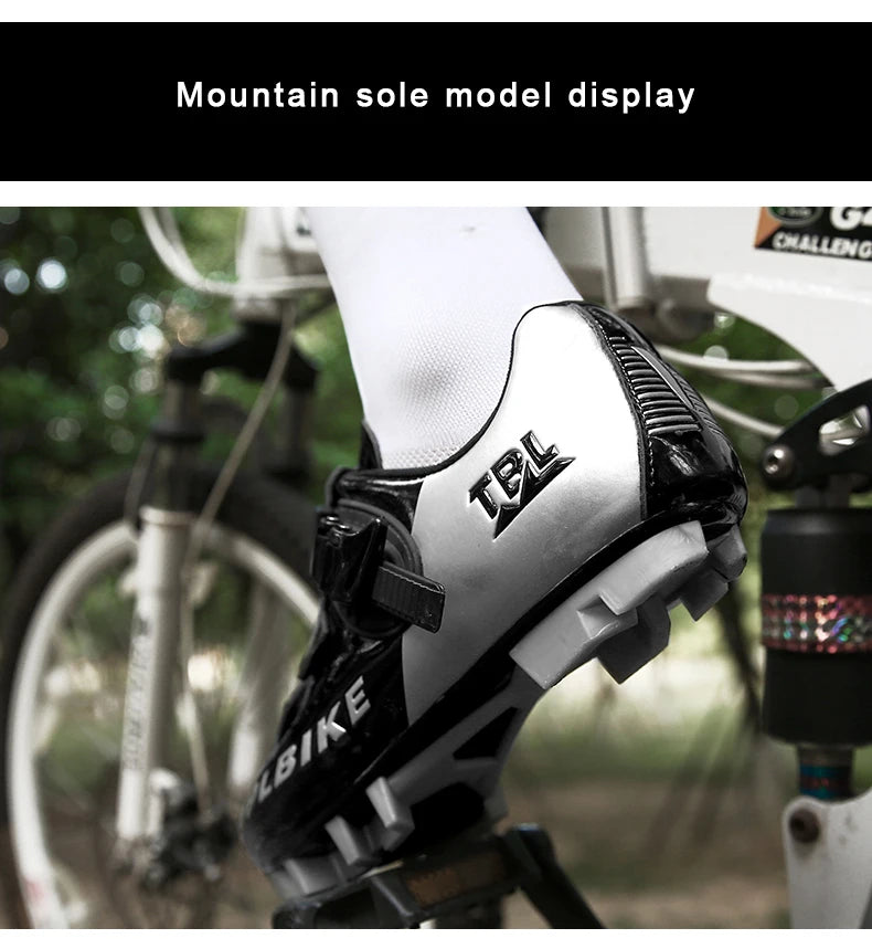 New Men’s and Women’s Bicycle Shoes Outdoor Cycling Shoes with Three Functional Soles Professional Training Shoes