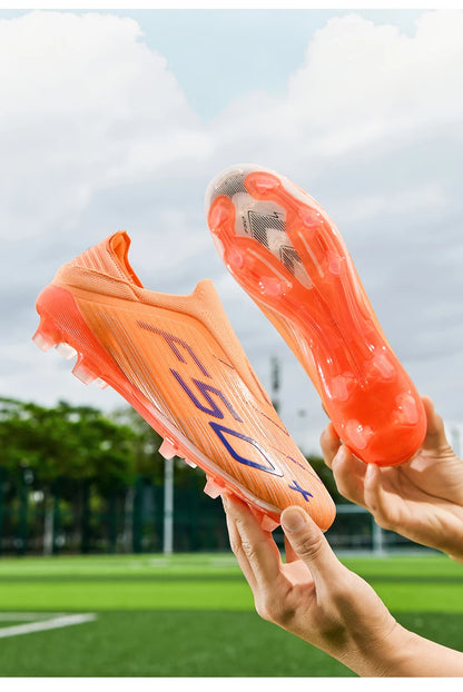New Men's Football Boots Non Slip Comfortable Soccer Shoes Turf Ultralight Fg Grass Cleats Futsal Sport Indoor Adult Non-Slip