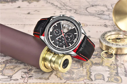 Cronógrafo PAGANI DESIGN para homem, quartzo multifunções, estilo militar de piloto, relógio masculino