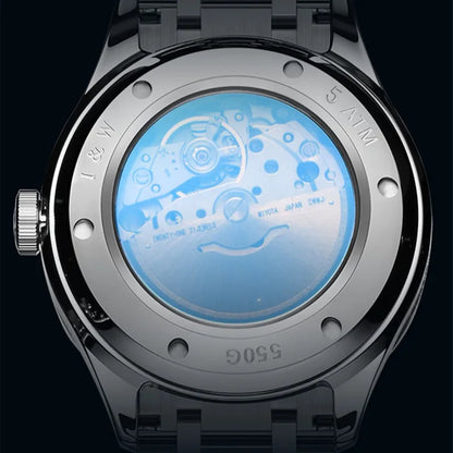 Montre mécanique de luxe pour homme Reloj CARNIVAL en tungstène, mouvement automatique MIYOTA 8205, étanche.