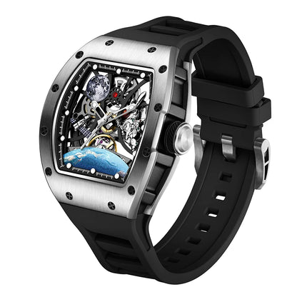 Automatic Mechanical Skeleton Watch Sports Premium Custom Logo Hollow Out Wristwatch for Active Lifestyle