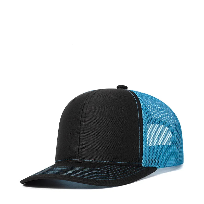 Gorras de camionero de malla en 38 colores para actividades al aire libre, gorras «dad hat» con cierre a presión, gorras de hip hop para hombre y mujer, gorras de béisbol ajustables para niños y niñas