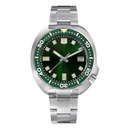 San Martin Turtle Men's Diver Watch 44mm NH35 Automatic Mechanical Wristwatch Sapphire Waterproof 200m Luminous Watches SN0047