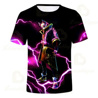 Camiseta 3D Fortnite Victory Game para bebé, ropa infantil Harajuku, camiseta para niños, diseño adorable Battle Royale Hero, tops para niños y niñas