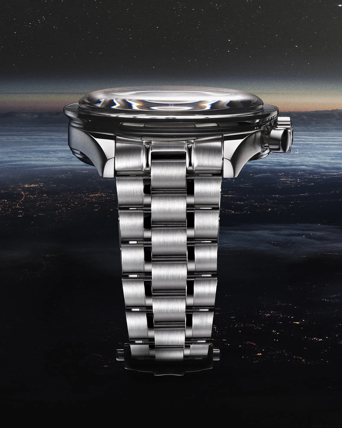 PAGANI DESIGN 2026 New Saturn Men's Watches Quartz Watch For Men Light Tan Sport Chronograph AR Sapphire Crystal Wrist Watch Men