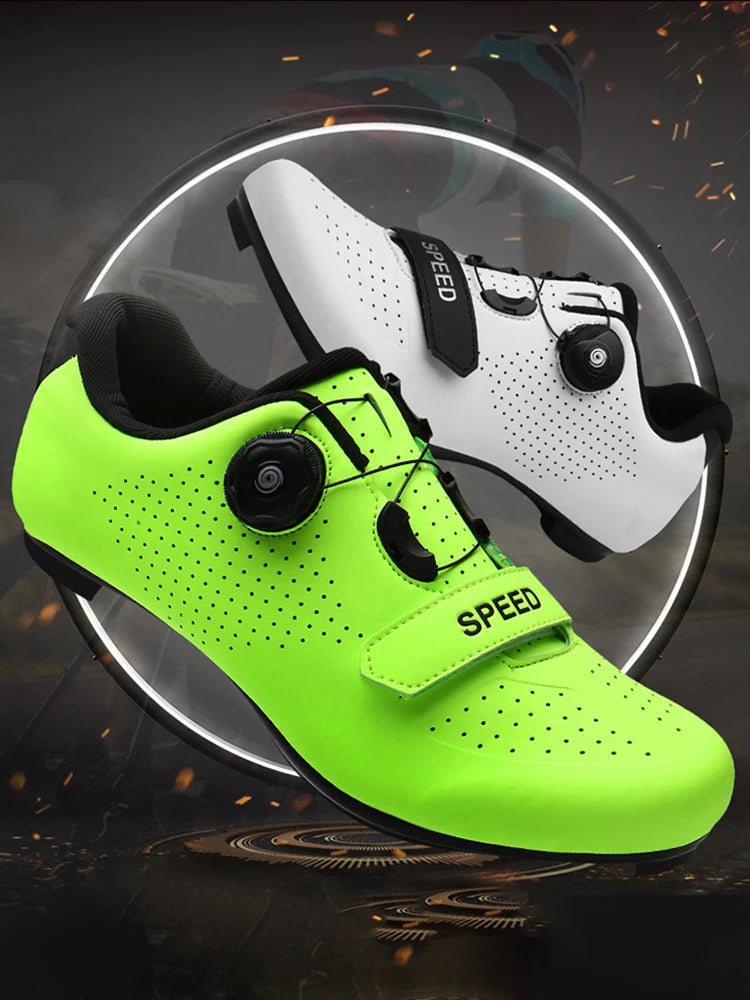 New Unisex Pedal Cycling Shoes, Flat Shoes Suitable for Mountain Sports, Pedal Self-Locking Cycling Shoes, Breathable Cycling Shoes