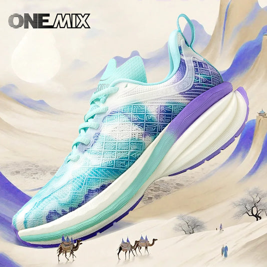 ONEMIX 2025 Chinese Sports Shoes New Shock-absorbent Men Running Shoes Non-slip Breathable Lightweight Outdoor Women Sneaker