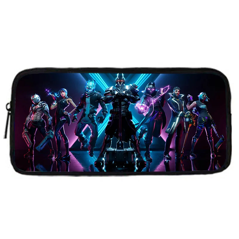 Mochilas Infantis de Design Gaming F-FortniteS com Lancheira e Estojo, Mochilas Escolares de Grande Capacidade para Meninos e Meninas, Melhor Presente