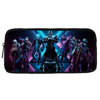 Mochilas Infantis de Design Gaming F-FortniteS com Lancheira e Estojo, Mochilas Escolares de Grande Capacidade para Meninos e Meninas, Melhor Presente