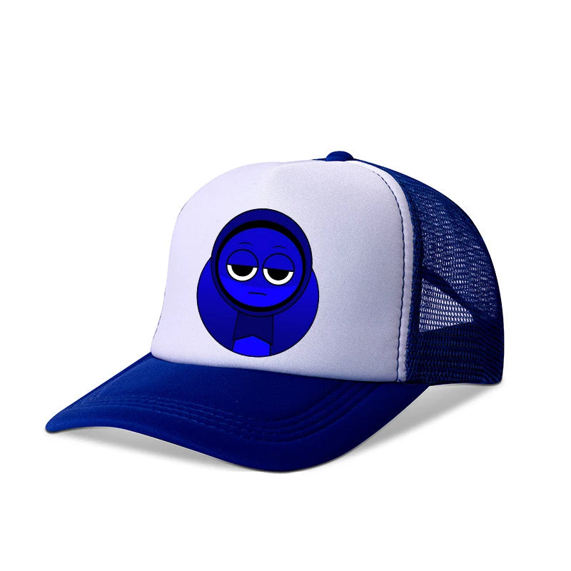 Sprunkis drenge- og pigebørn, tegneserie-baseballkasketter, hiphop-hatter til børn, åndbare mesh-hatte, søde anime-solhatte, solskærmkasketter, fødselsdagsgaver