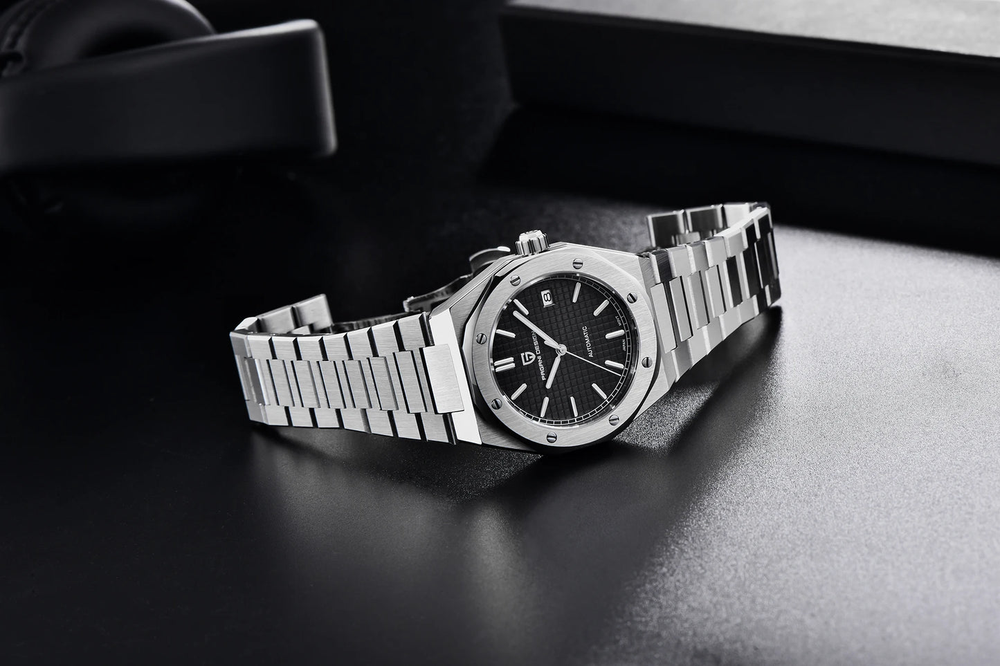 PAGANI DESIGN 8215 Men's Automatic Mechanical Watch 40MM Sapphire Stainless Steel Waterproof 10Bar Luminous C3 Reloj Hombre