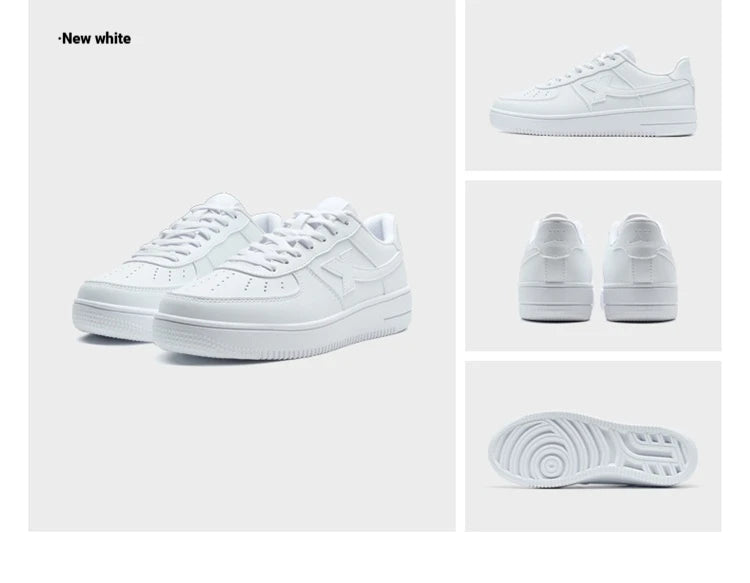 Xtep White Sneakers Women 2026 Spring Couples Versatile Trendy Casual Thick-soled Heightening Sports Shoes 874118319851
